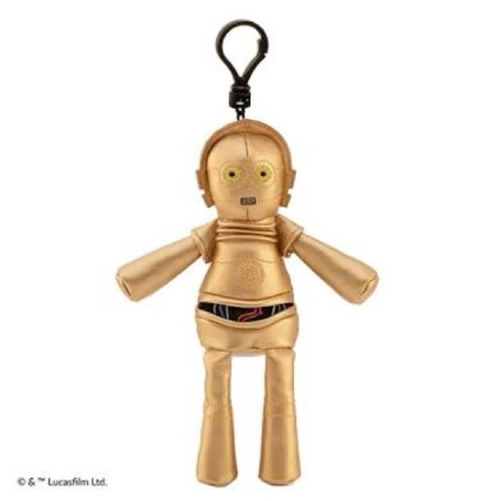 Scentsy C-3PO Buddy Clip Star Wars Disney Gold Droid Keychain Plush NIB